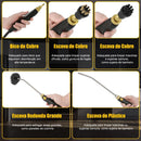 Zenkon Limpador a Vapor, Higienizador a Vapor Pressurizado de Alta Temperatura 220V, Vaporeto de Limpeza Portátil 2500W, Aquecimento Rápido em 10 Segundos, Vem com 3 Cabeças de Escova