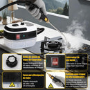 Zenkon Limpador a Vapor, Higienizador a Vapor Pressurizado de Alta Temperatura 220V, Vaporeto de Limpeza Portátil 2500W, Aquecimento Rápido em 10 Segundos, Vem com 3 Cabeças de Escova