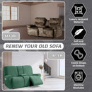 ULTICOR Sofá Reclinável Jacquard com Design Retrô, 2 Lugares, Lavável, Verde