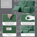 ULTICOR Sofá Reclinável Jacquard com Design Retrô, 2 Lugares, Lavável, Verde